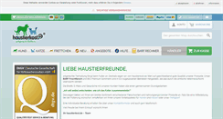 Desktop Screenshot of haustierkost.de