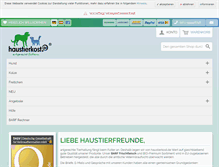 Tablet Screenshot of haustierkost.de